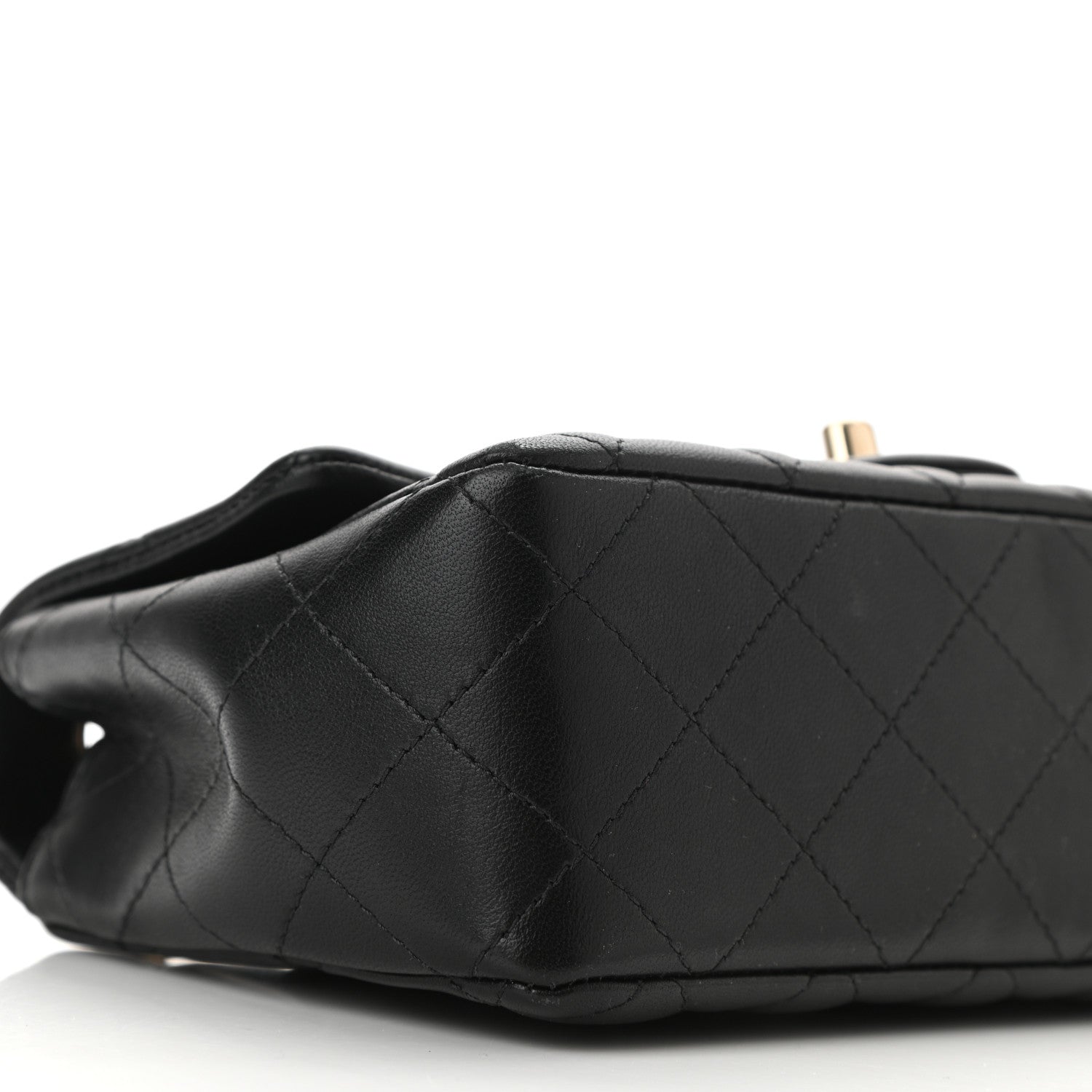 Chanel Lambskin Quilted Mini Rectangular Flap Black 8 of 10