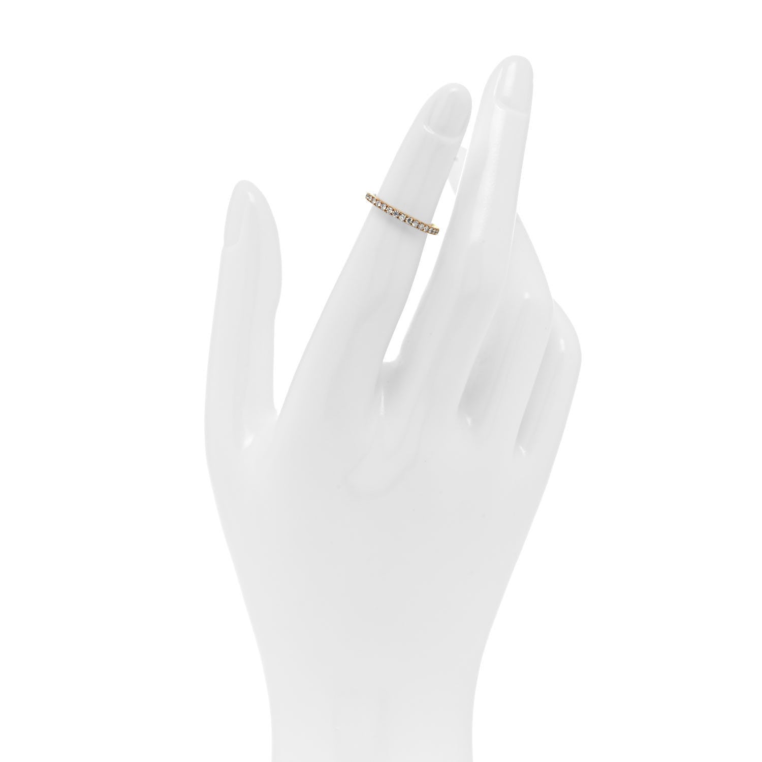 David Yurman 18k Yellow Gold Diamond 1.8mm Eden Eternity Wedding Band Ring 45 3.5 2 of 5