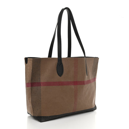 Burberry Coated Canvas Medium Reversible Doodle Tote Black 3 of 10