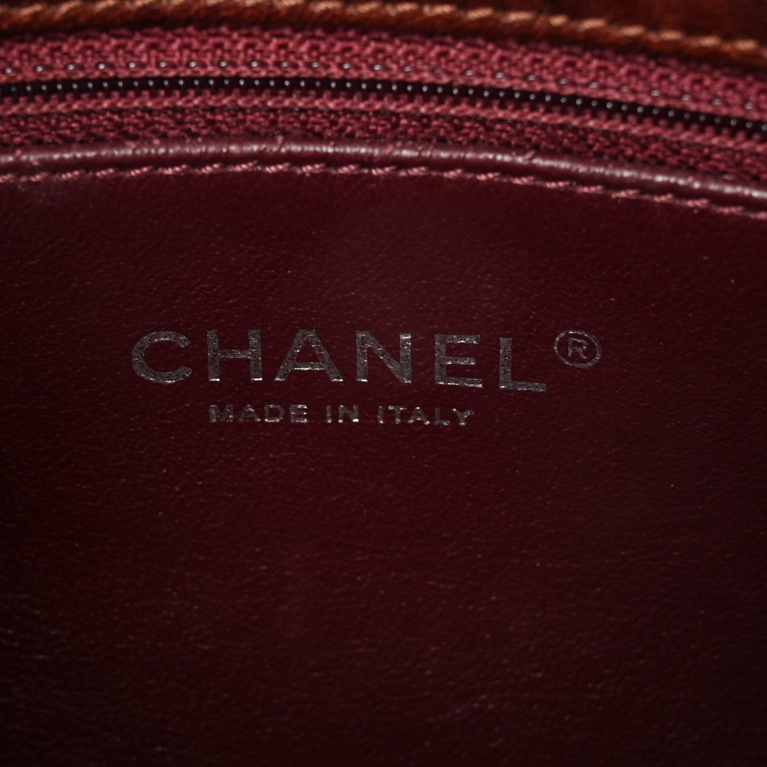 Chanel Washed Lambskin Studded Metal Beauty Flap Burgundy 6 of 14