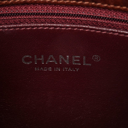 Chanel Washed Lambskin Studded Metal Beauty Flap Burgundy 6 of 14