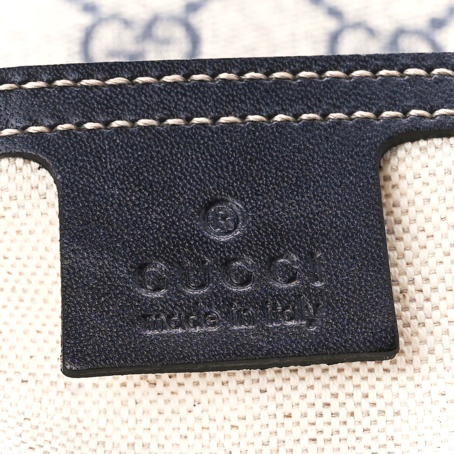 GG Plus Monogram Joy Vertical Tote Navy