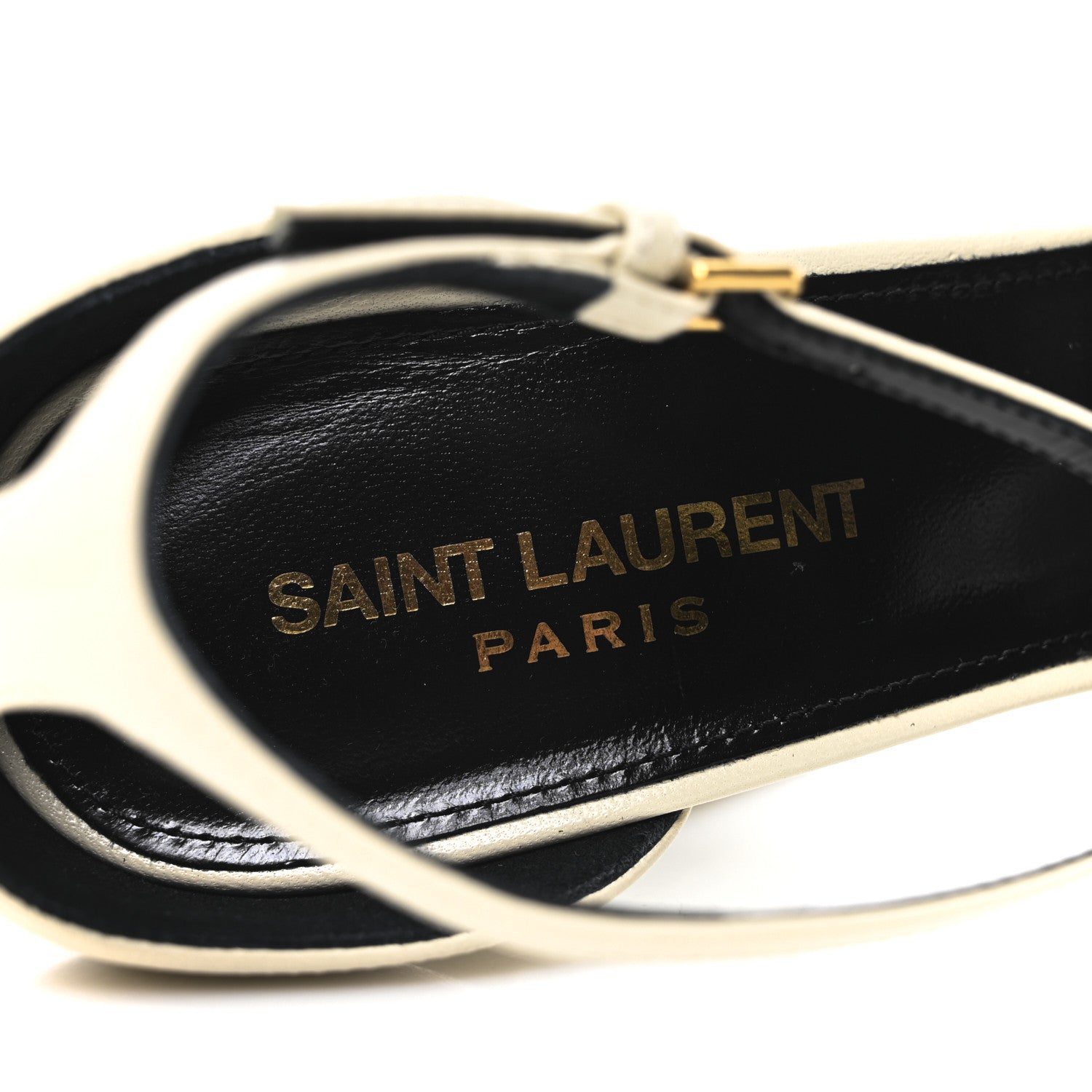 Saint Laurent New Belfagor Jodie 95 Platform Sandals 40 Pearl 8 of 9