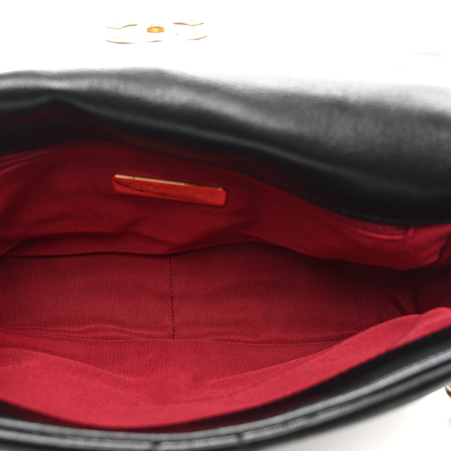 Goatskin Quilted Medium Chanel 19 Flap Black