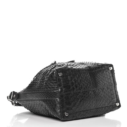 Proenza Schouler Python Medium Bucket Bag Black 4 of 8