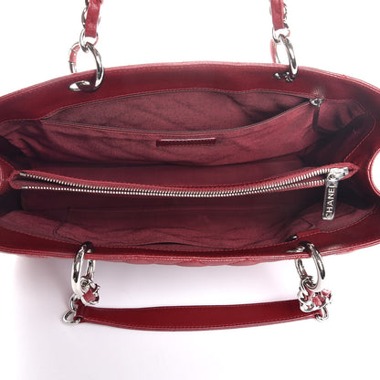 Chanel Caviar Quilted Grand Shopping Tote GST Red 5 of 10
