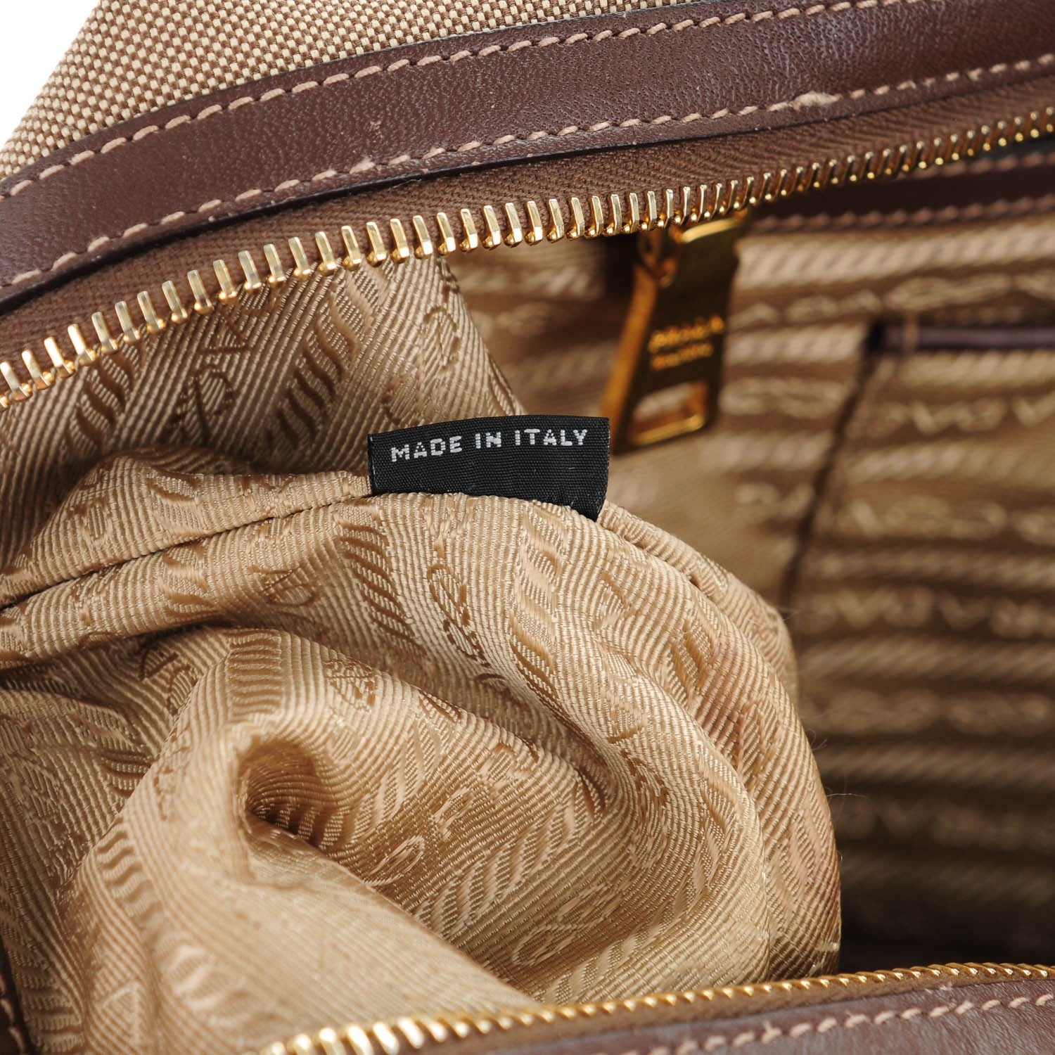 Prada Jacquard Logo Tote Corda Bruciato 8 of 10