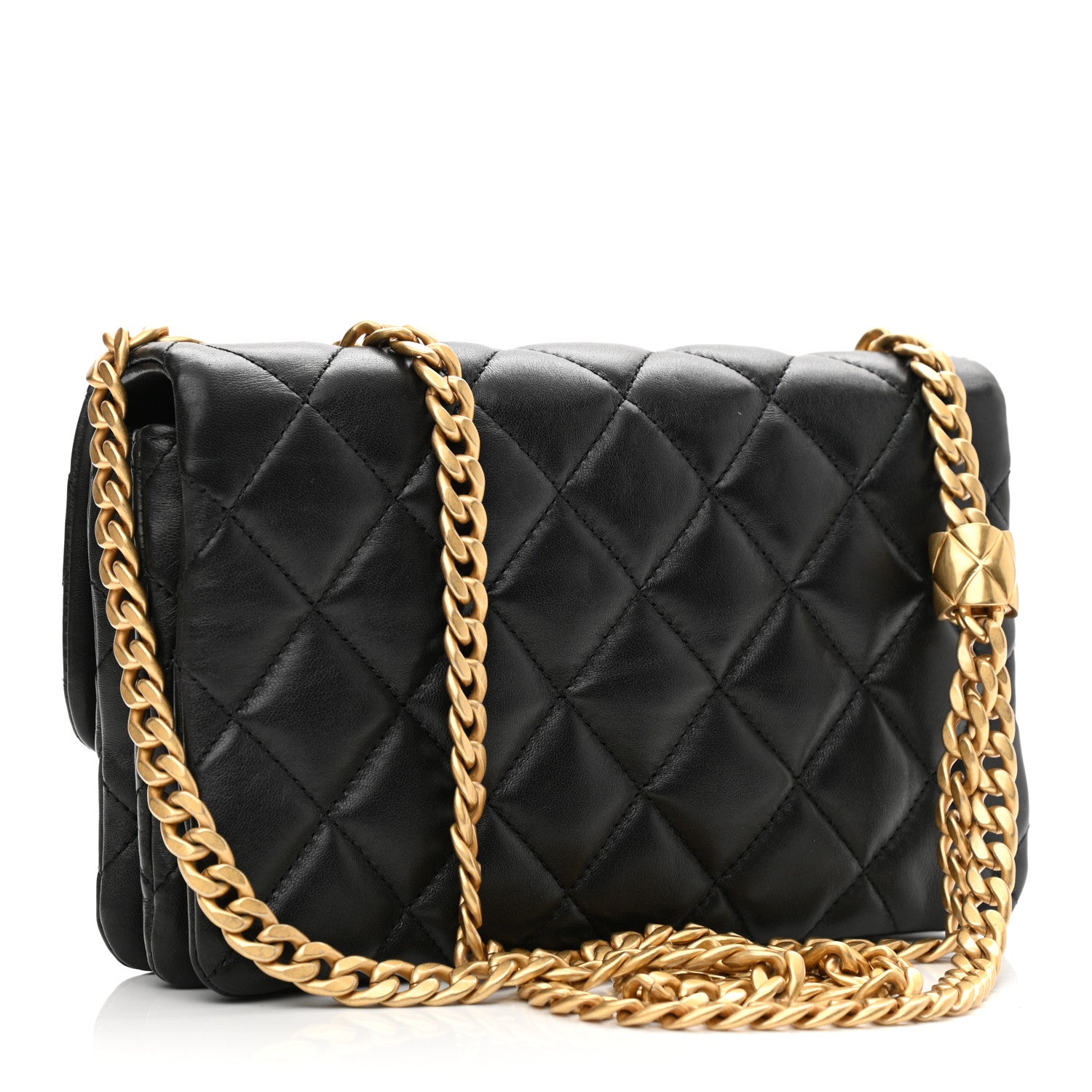 Chanel Lambskin Quilted Small Pillow Crush Flap Black 3 of 11