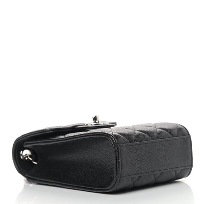 Chanel Caviar Quilted Classic Phone Holder Black 4 of 10