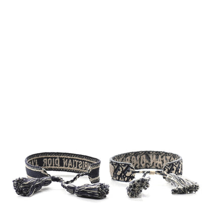Christian Dior Woven Cotton J'Adior Friendship Bracelet Set Navy 3 of 5