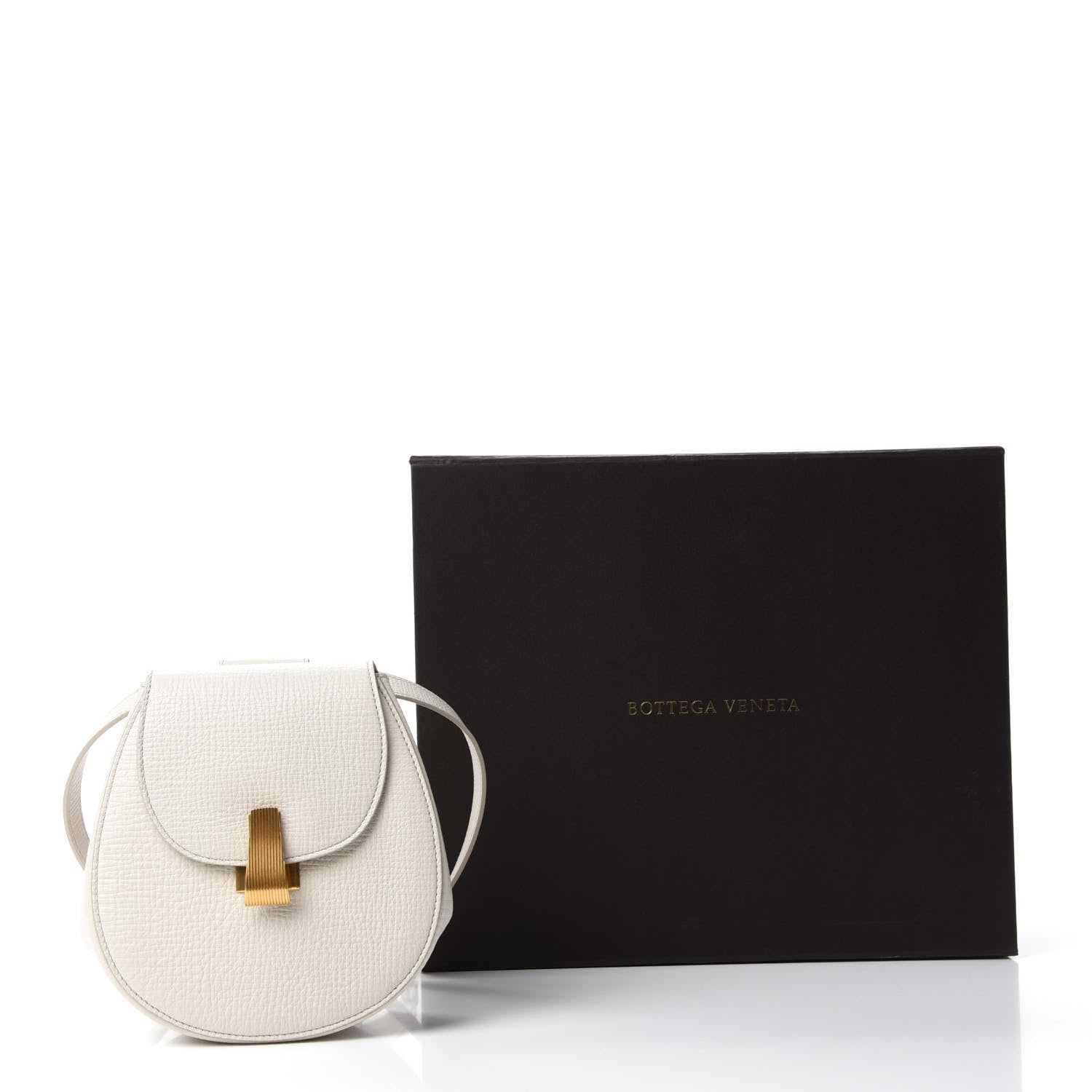 Bottega Veneta Palmellato Calfskin Rounded Belt Bag Plaster 10 of 10