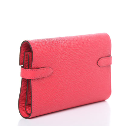 Hermes Epsom Medium Kelly Wallet Rose Extreme 3 of 7