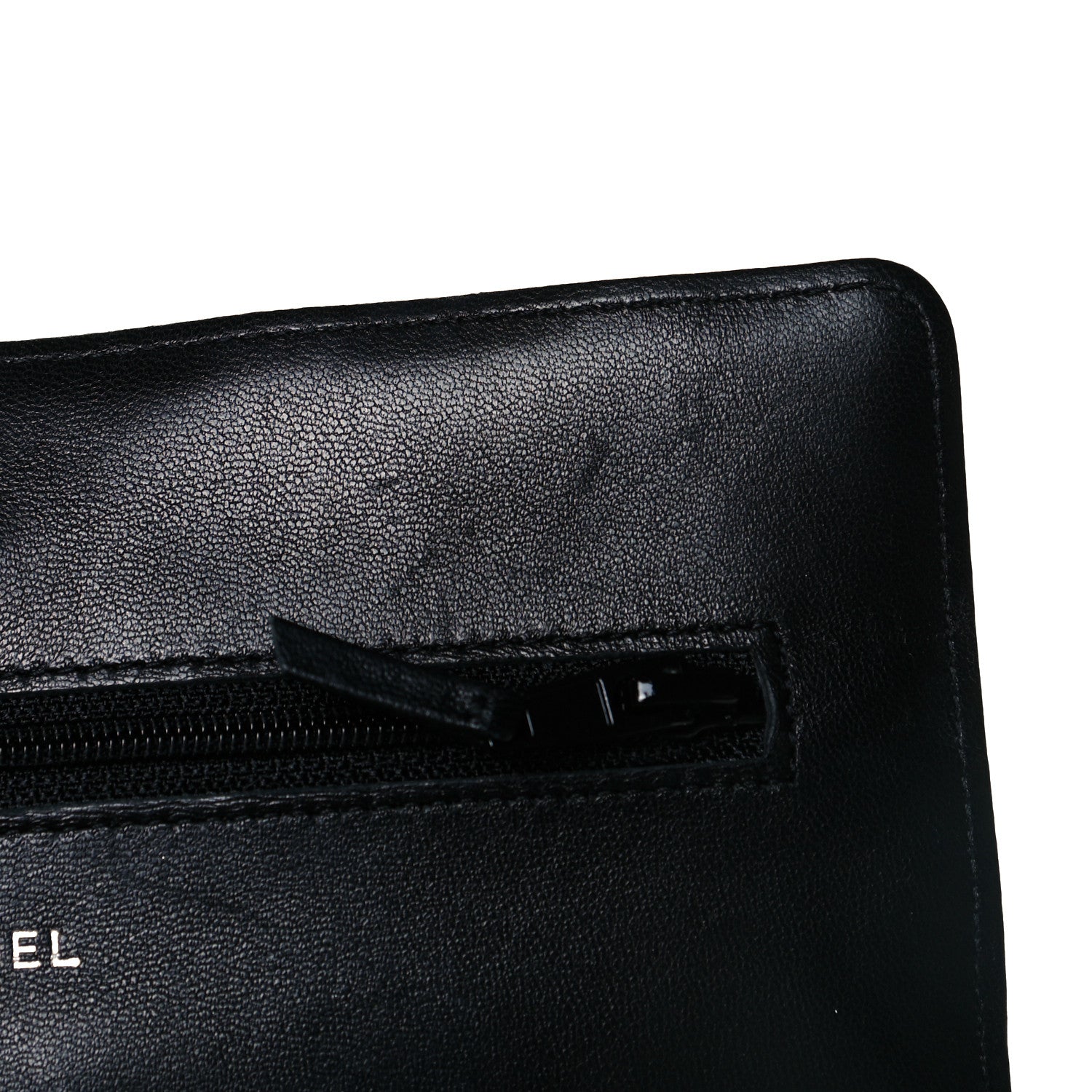 Chanel Lambskin Quilted Wallet On Chain WOC Black 6 of 15