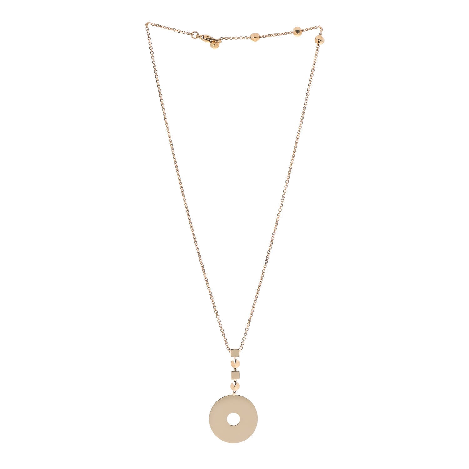 Bulgari 18K Yellow Gold Lucia Pendant Necklace 3 of 6