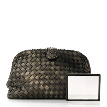 Bottega Veneta Nappa Intrecciato The Lauren 1980 Clutch Platinum 3 of 18