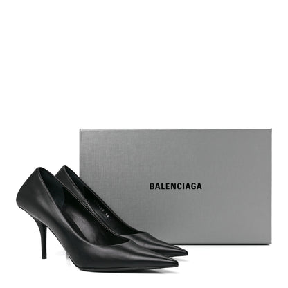 Balenciaga Nappa Square Knife 80mm Pumps 36 Black 9 of 9