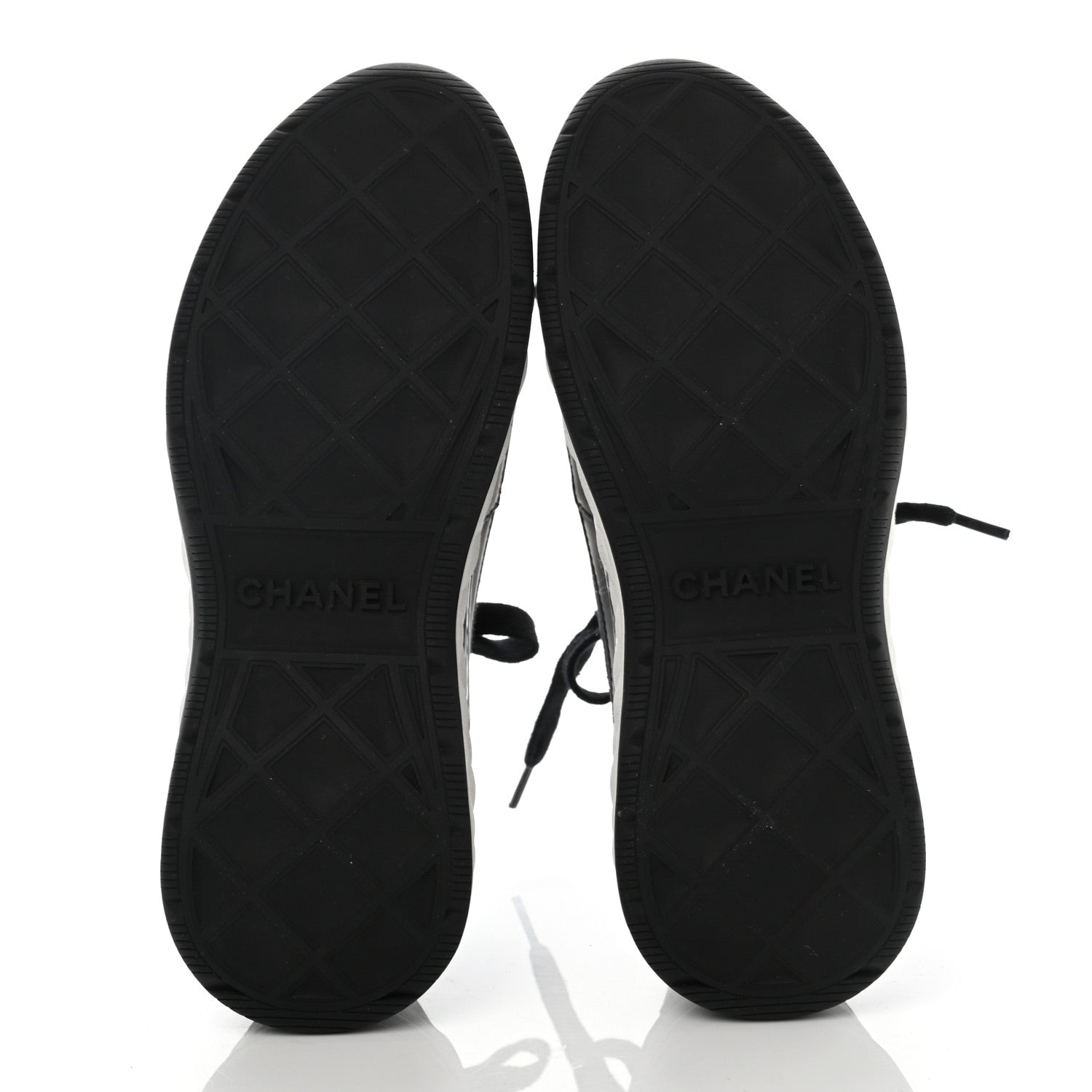 Chanel Velvet Calfskin Mixed Fibers CC Sneakers 35 Black 5 of 8