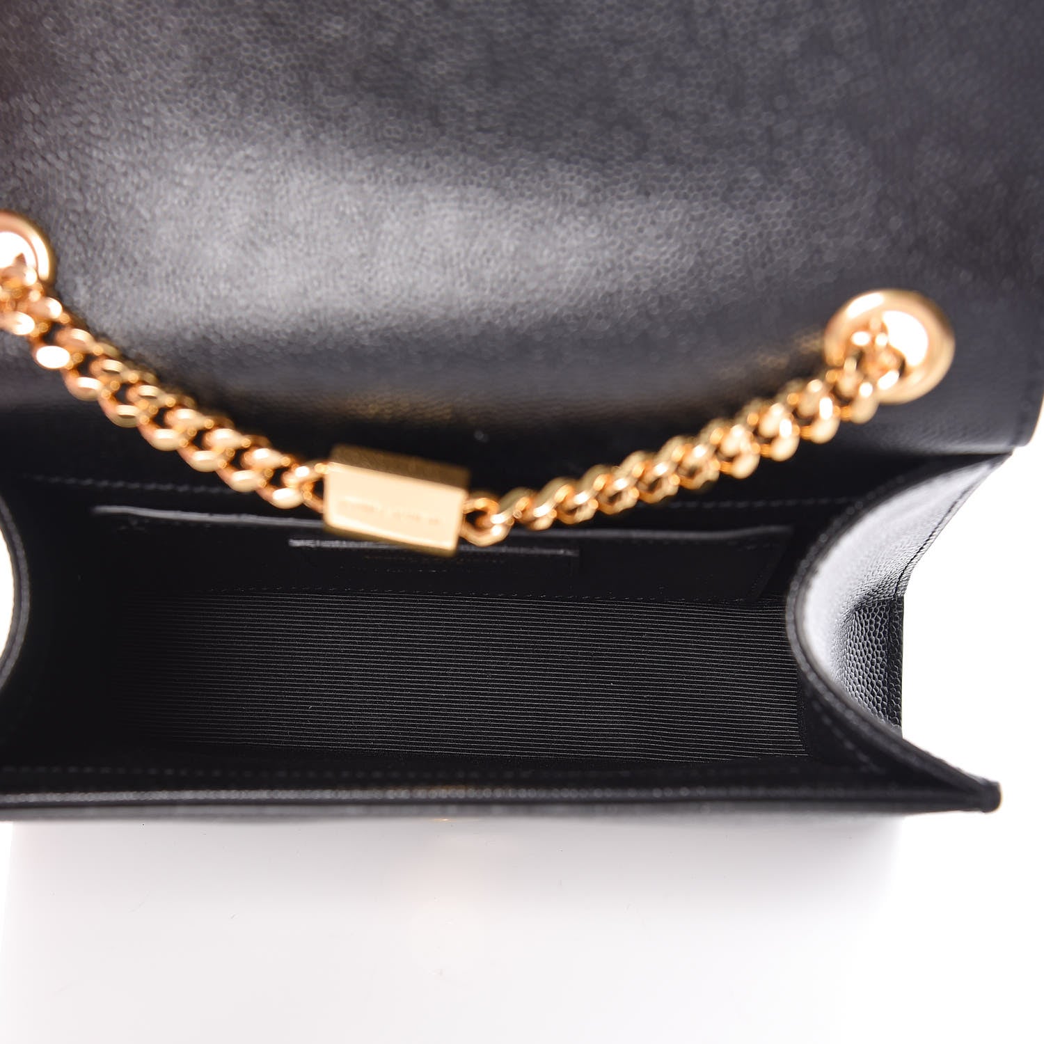 Saint Laurent Grain De Poudre Small Monogram Kate Satchel Black 5 of 8