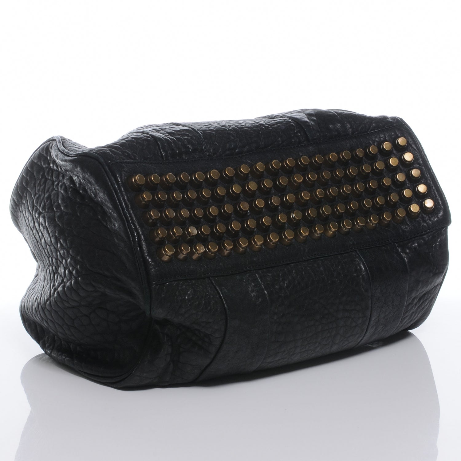 Alexander Wang Leather Rocco w Antique Brass Hardware Black 4 of 6