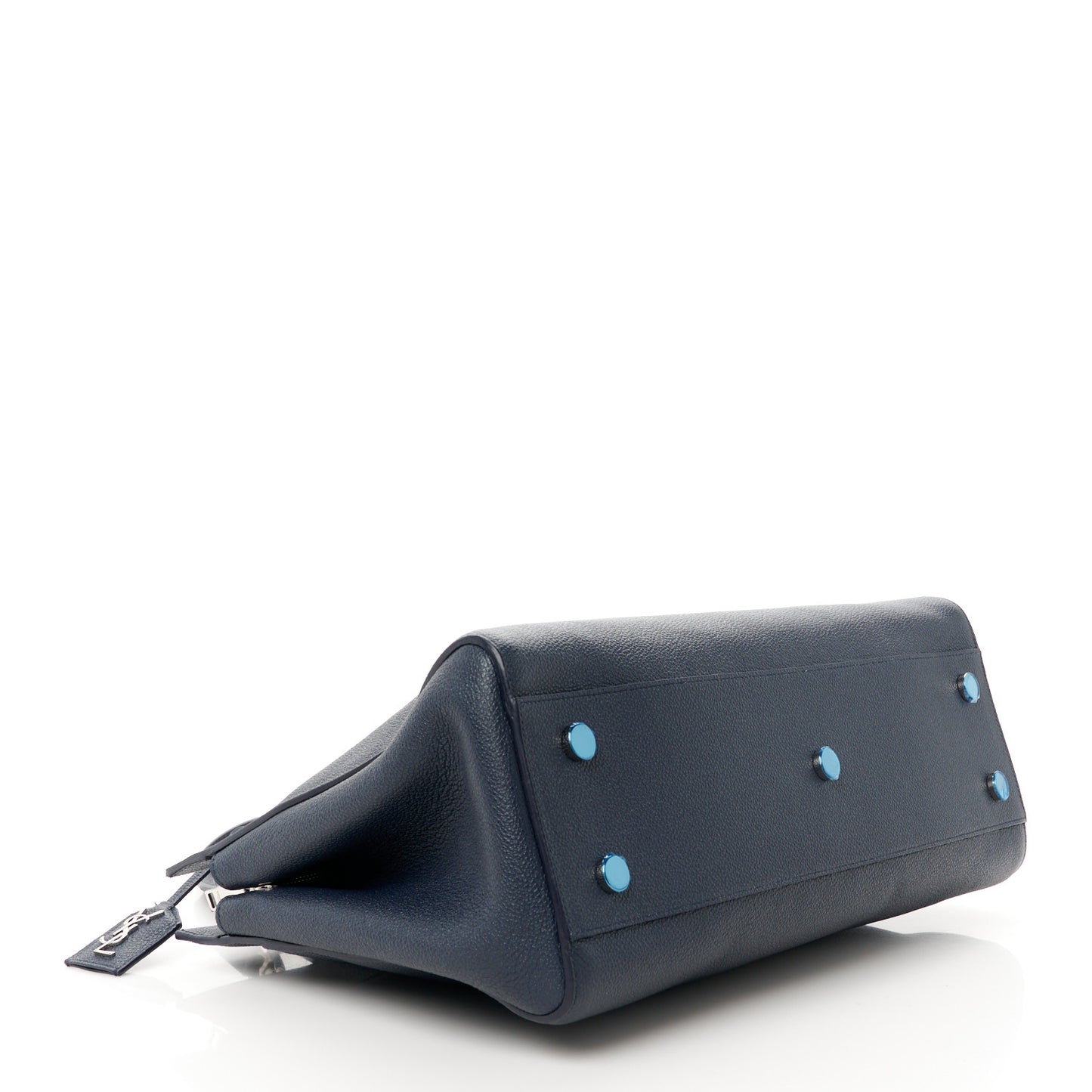 Calfskin Medium Rive Gauche Cabas Navy Blue