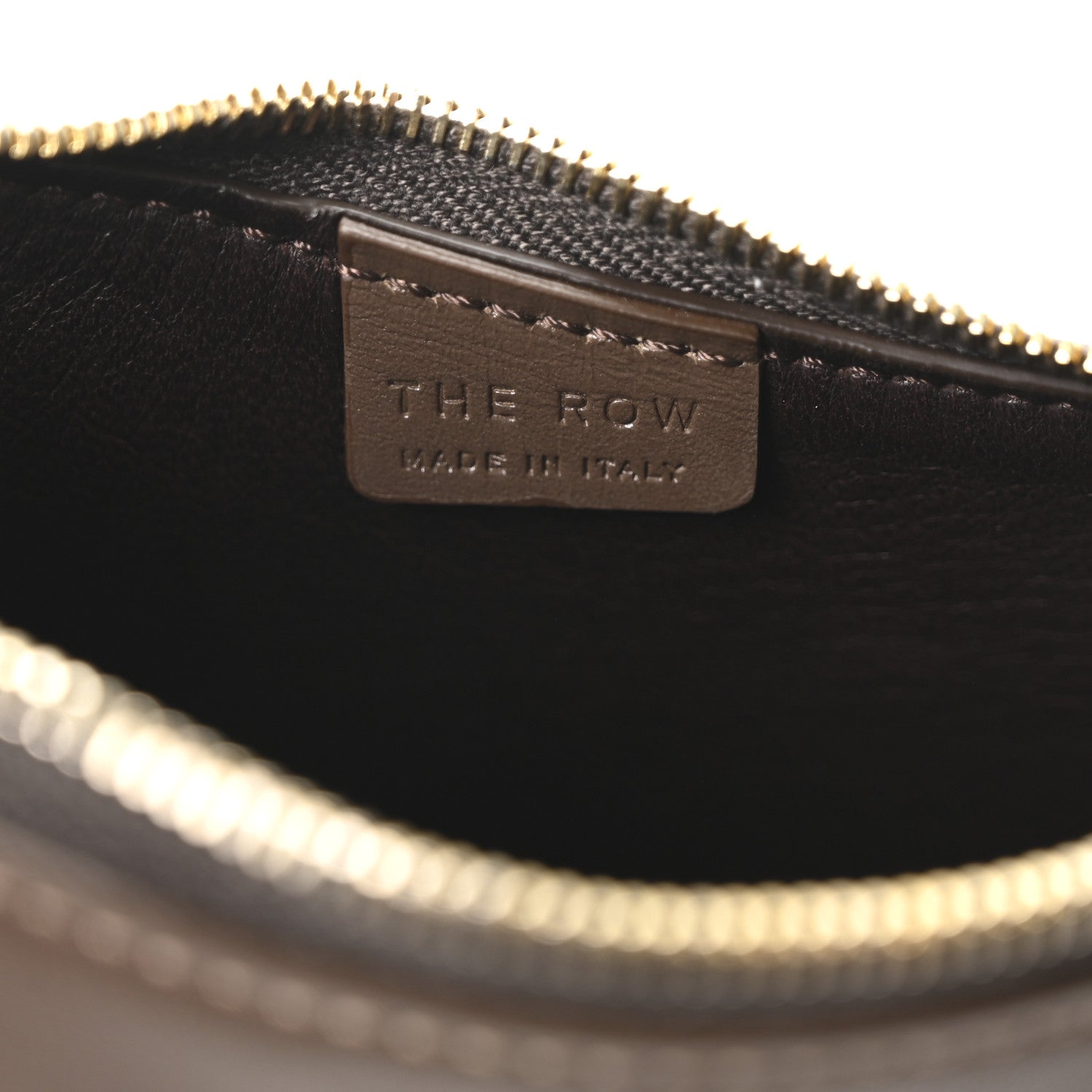 The Row Smooth Calfskin Half Moon Shoulder Bag Stone 6 of 9