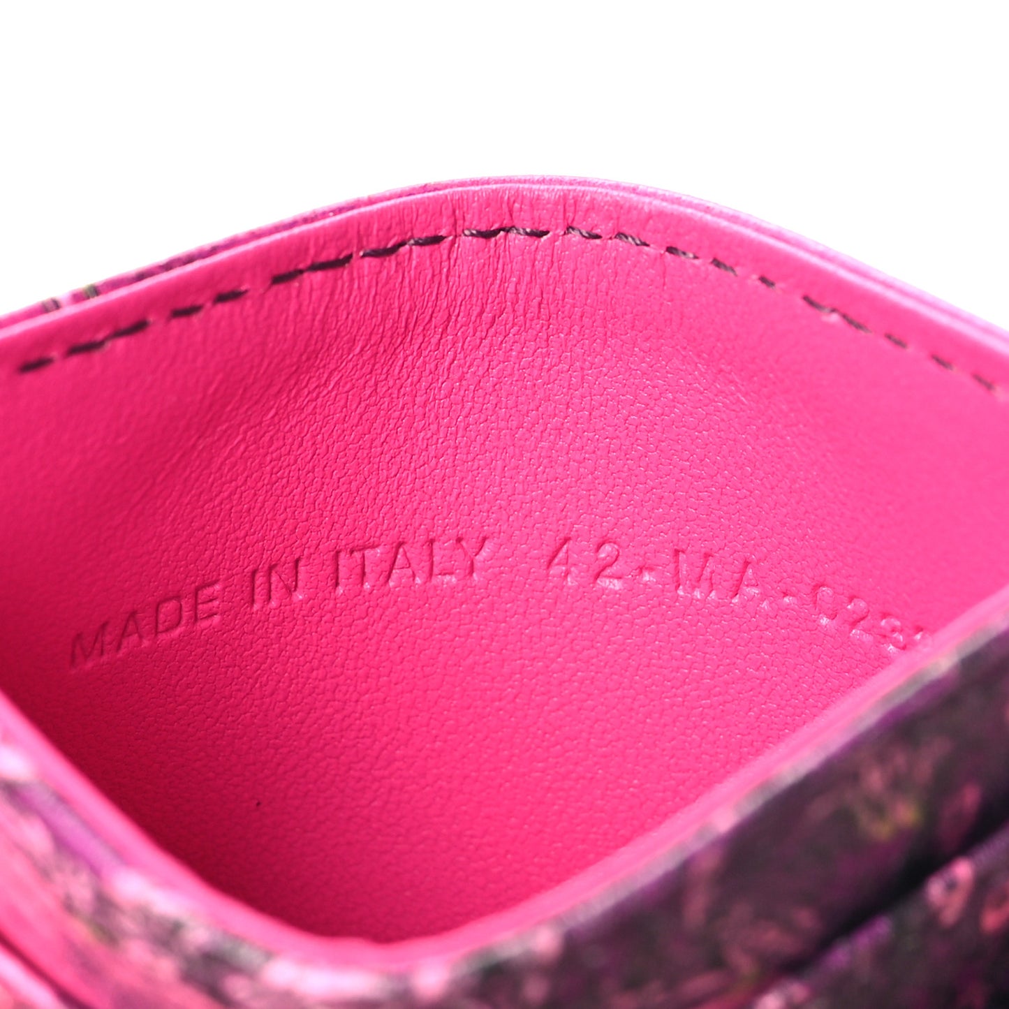 Calfskin Caro Printed Toile De Jouy Lady Dior Card Holder Pink