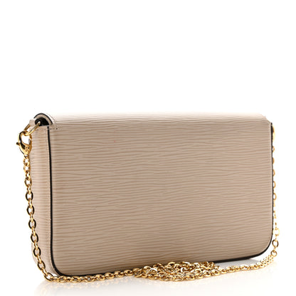 Louis Vuitton Epi Felicie Pochette Chain Wallet Galet 4 of 10