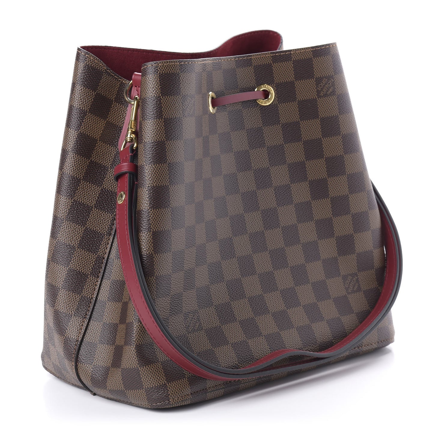 Damier Ebene Neonoe MM Cherry Berry