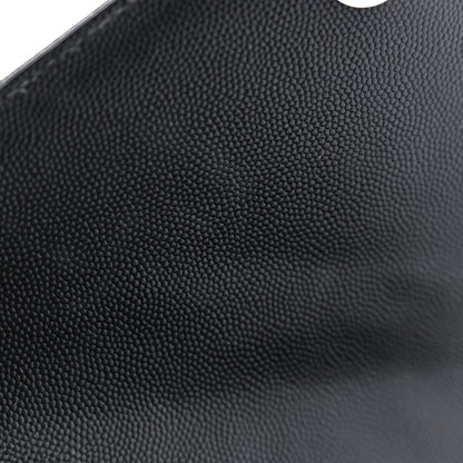 Saint Laurent Grain De Poudre Textured Mixed Matelasse Triquilt Medium Monogram Satchel Black 10 of 10