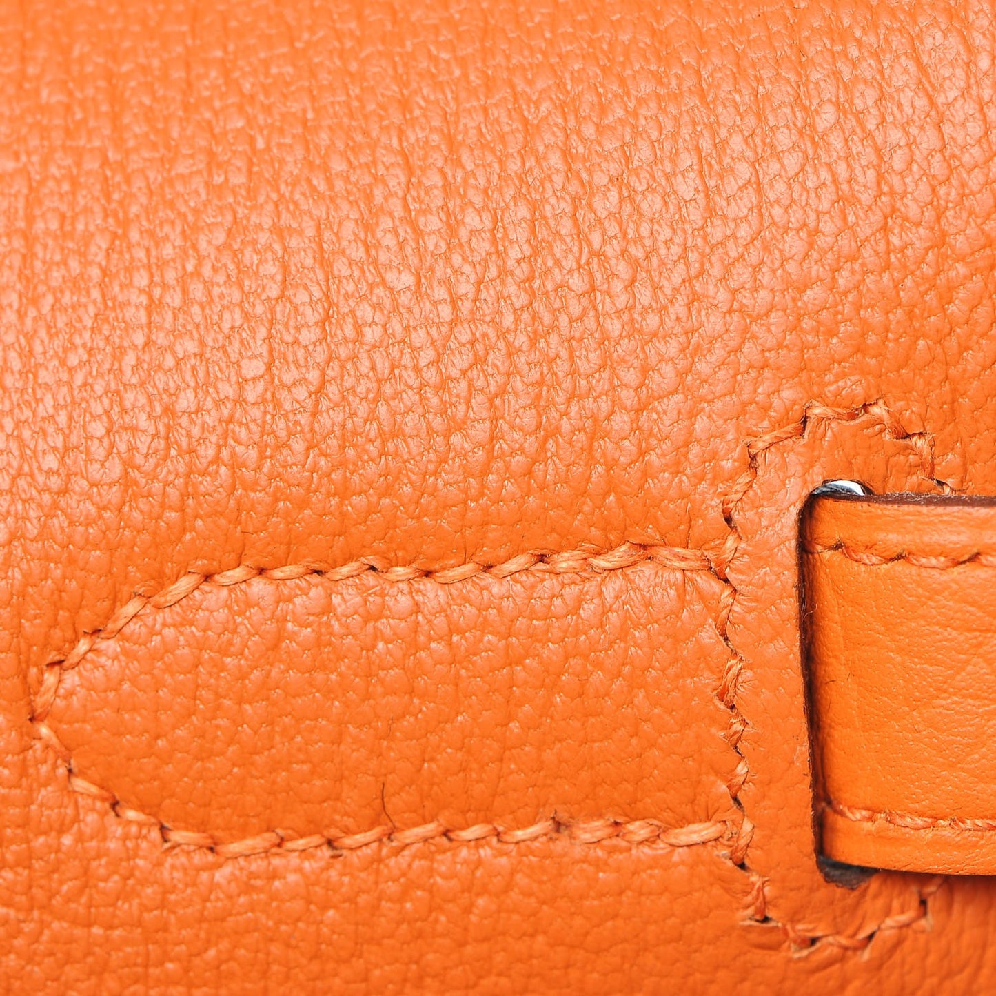 Taurillon Clemence Birkin 35 Orange