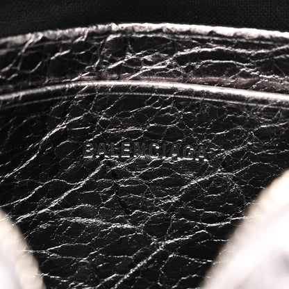 Balenciaga Metallic Agneau Arena Mini Le Cagole Heart Bag Silver 6 of 9