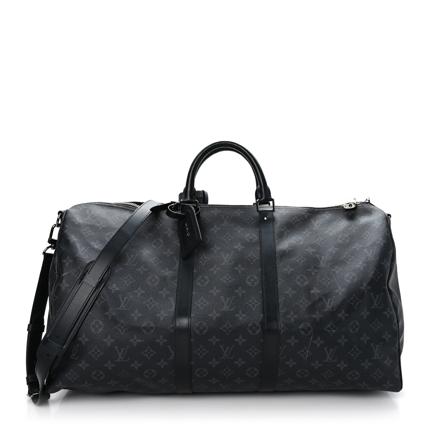 Louis Vuitton Monogram Eclipse Keepall Bandouliere 55 1 of 12