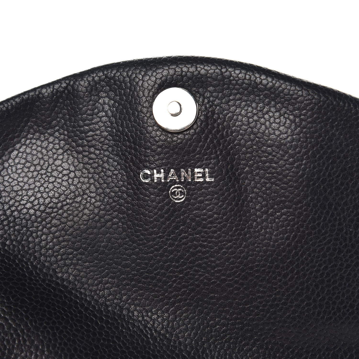 Chanel Caviar Half Moon Wallet On Chain WOC Black 5 of 11