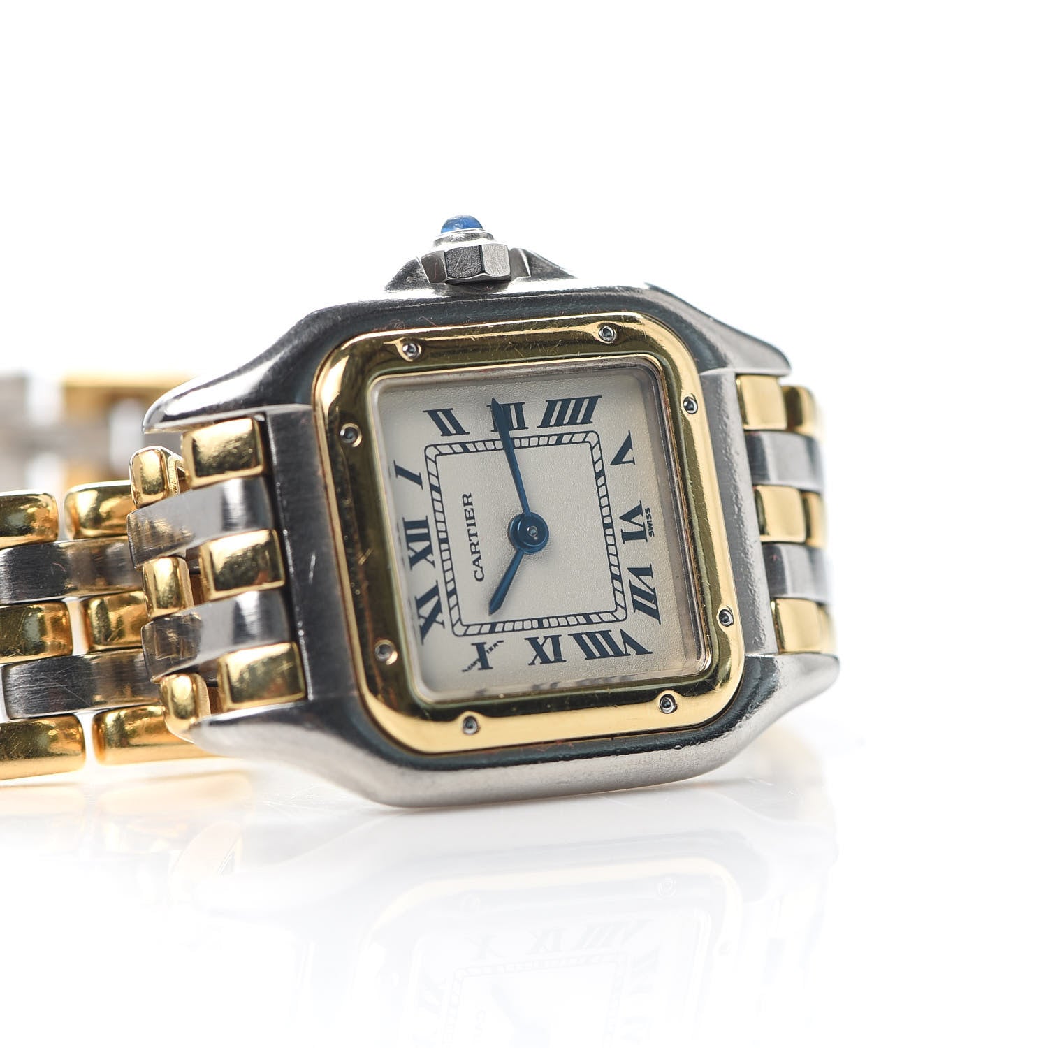 Cartier Stainless Steel 18K Yellow Gold 22mm Panthere Quartz Watch 6 of 6