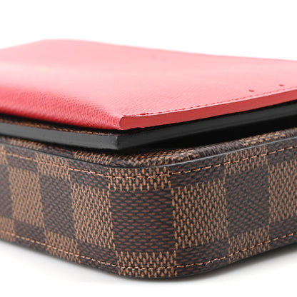 Louis Vuitton Damier Ebene Pochette Felicie Chain Wallet 14 of 15