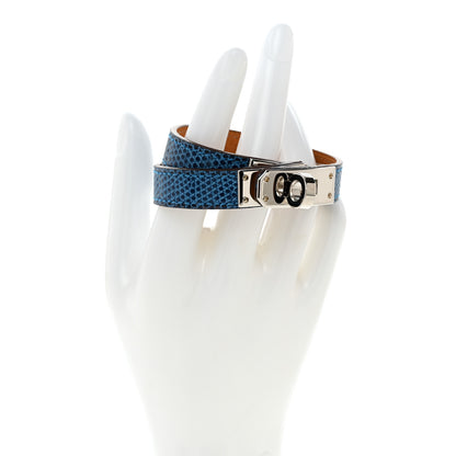 Hermes Lizard Kelly Double Tour Bracelet S Mykonos 2 of 7