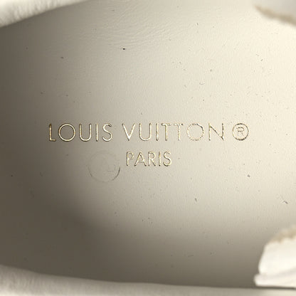 Louis Vuitton Calfskin Mens Luxembourg Samothrace Sneakers 9.5 White Yellow Green 8 of 8