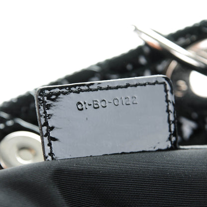 Christian Dior Patent Cannage Large Dior Soft Shopping Tote Black 7 of 7