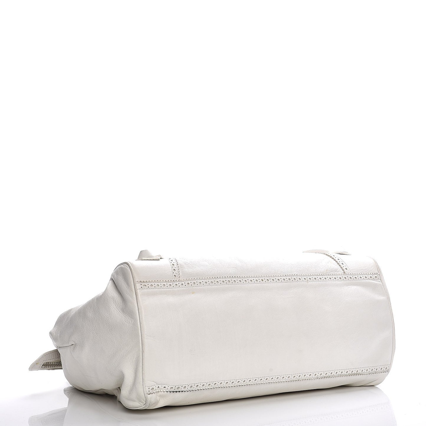 Agneau Giant Brogues Hardware Mid Day White
