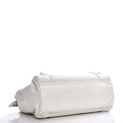 Balenciaga Agneau Giant Brogues Hardware Mid Day White 4 of 22