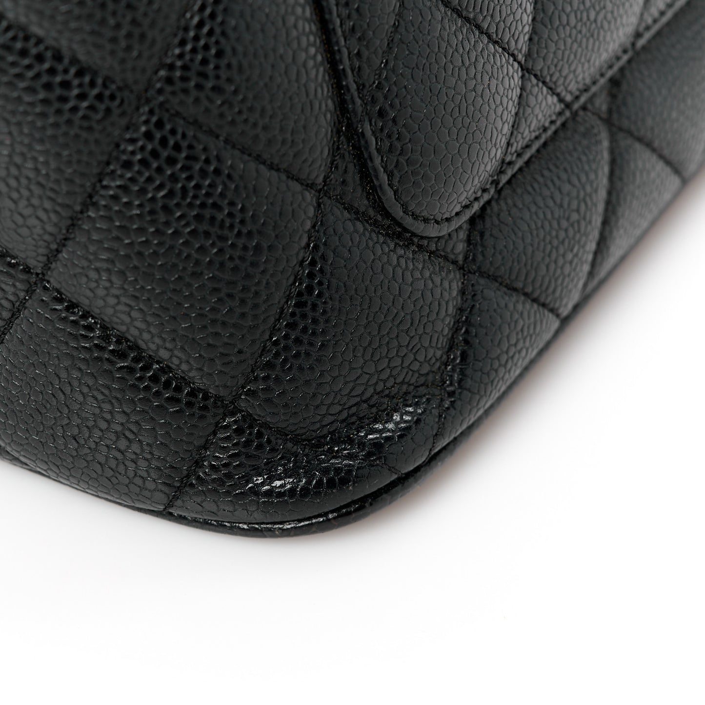 Caviar Quilted Medallion Tote Black