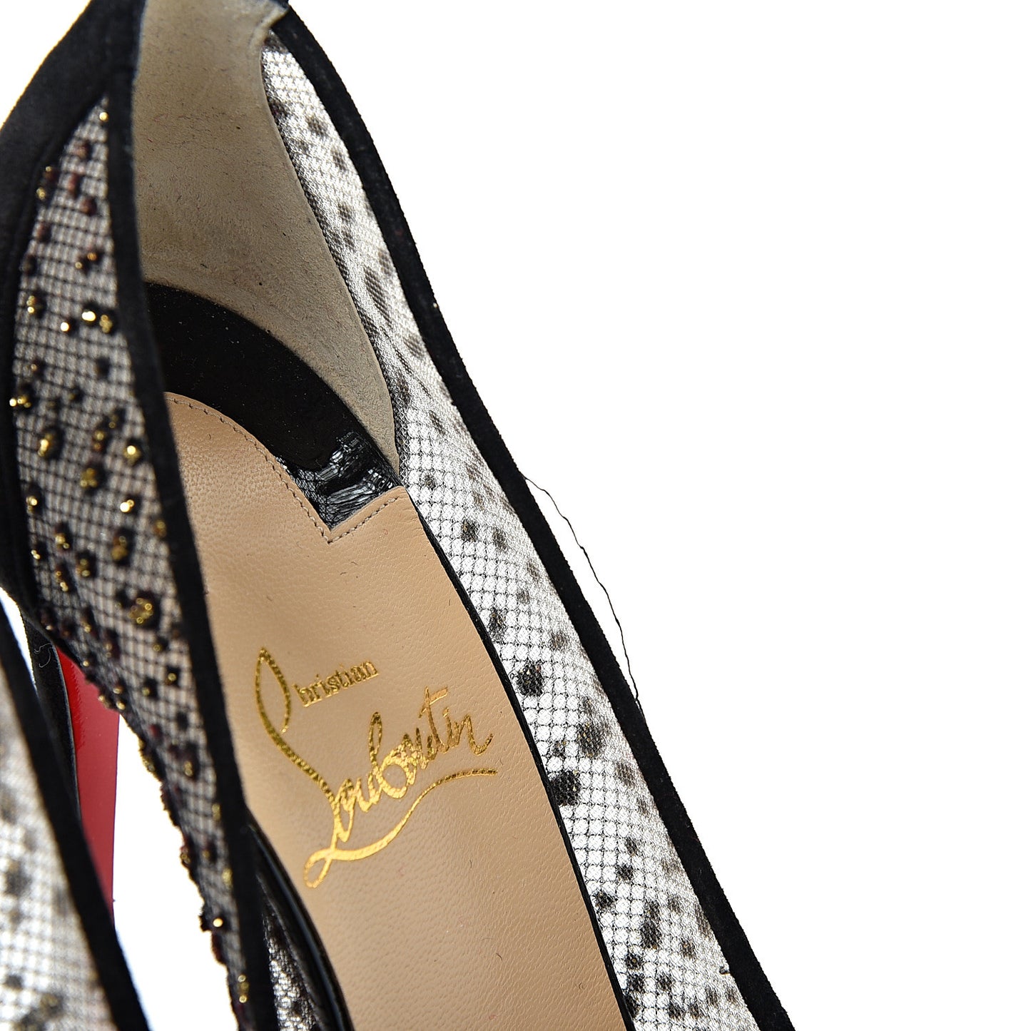 Tulle Glitter Follies Lace 100 Pumps 36 Black