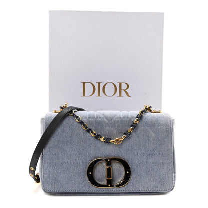 Christian Dior Denim Macrocannage Medium Caro Bag Blue 11 of 11