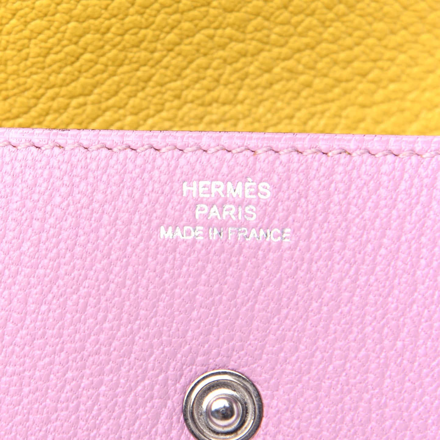 Chevre Mysore Le 24 Coin Purse Mauve Sylvestre Jaune De Naples