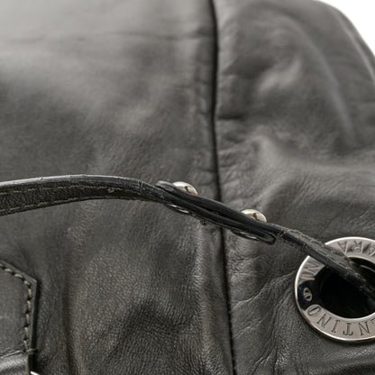 Valentino Garavani Nappa Sequin Chain Glam Tote Dark Grey 13 of 17