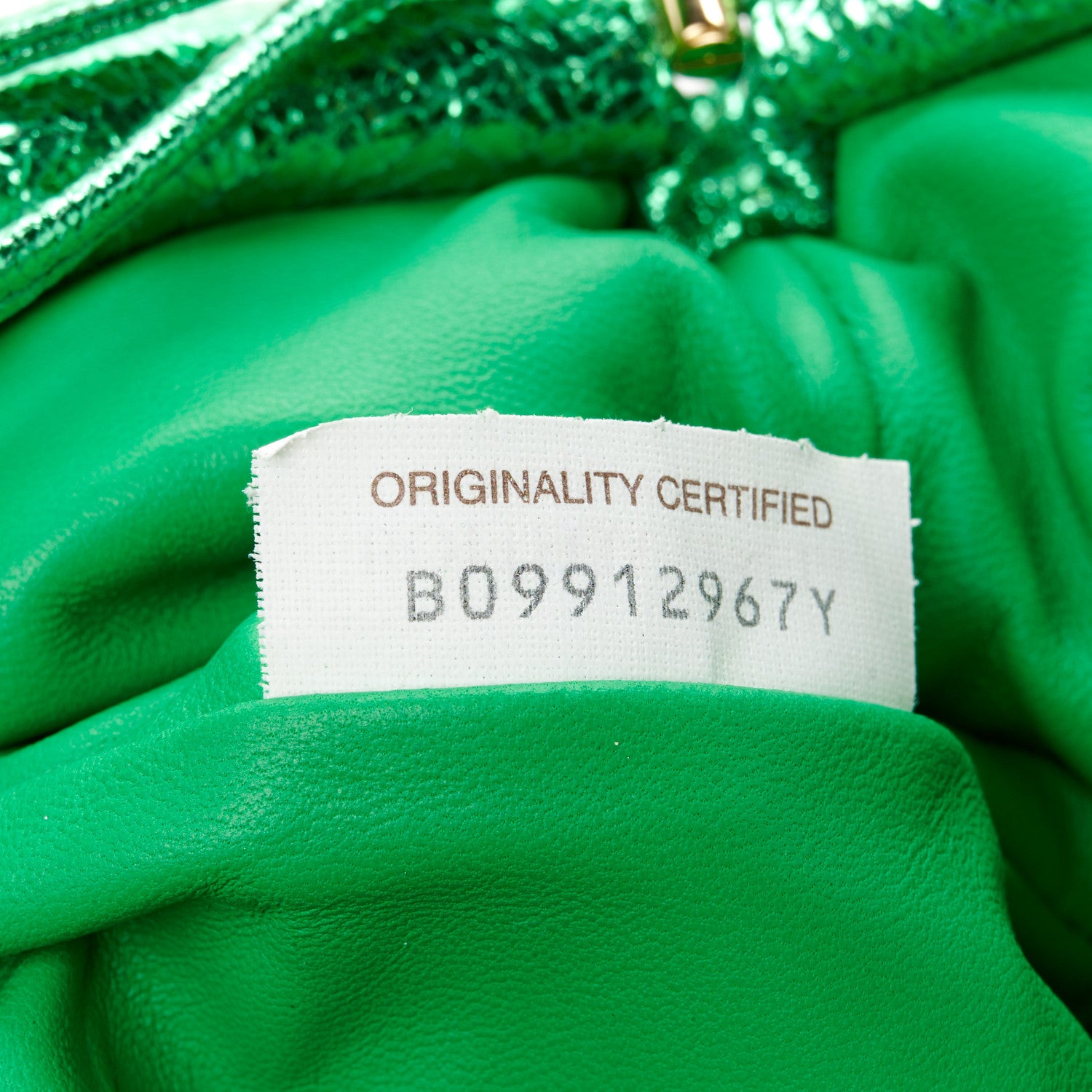 Bottega Veneta Metallic Nappa Intrecciato The Mini Pouch Parakeet 7 of 11