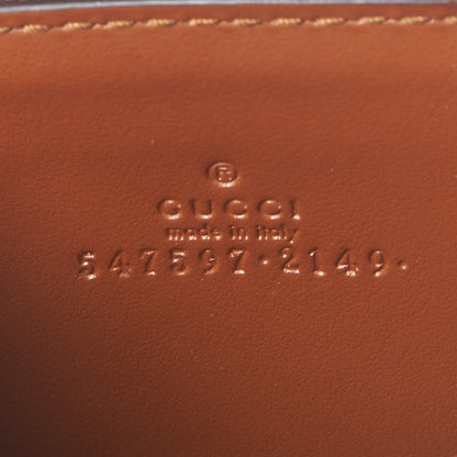 Gucci Plutone Calfskin Logo Zip Around Card Case Cuir 8 of 8