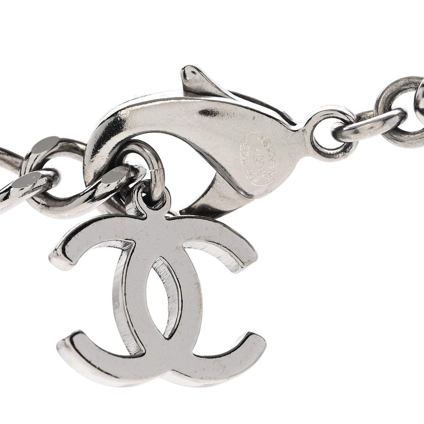 Ruthenium Crystal Chain CC Lucky Charms Necklace