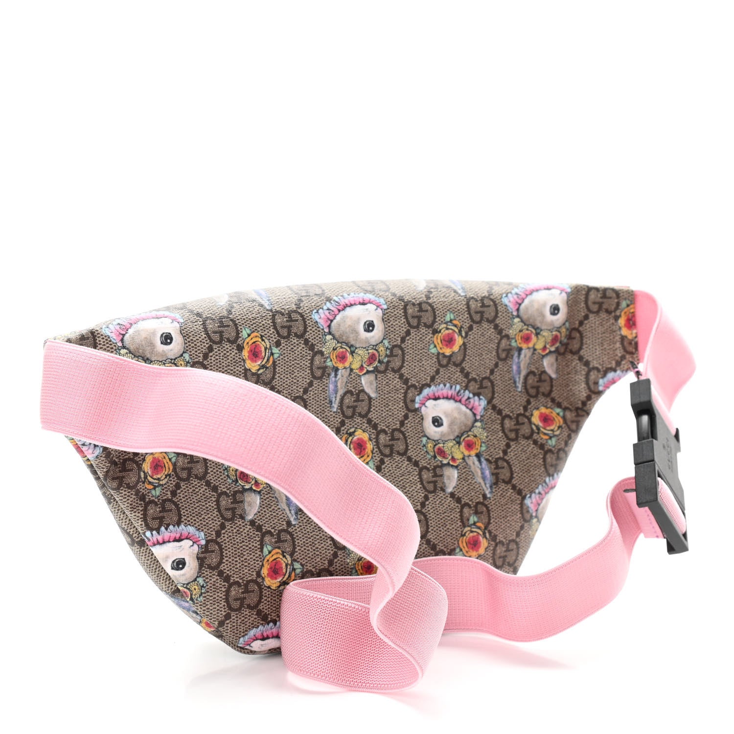 Gucci GG Supreme Monogram Childrens Bunny Print Belt Bag Multicolor 3 of 10