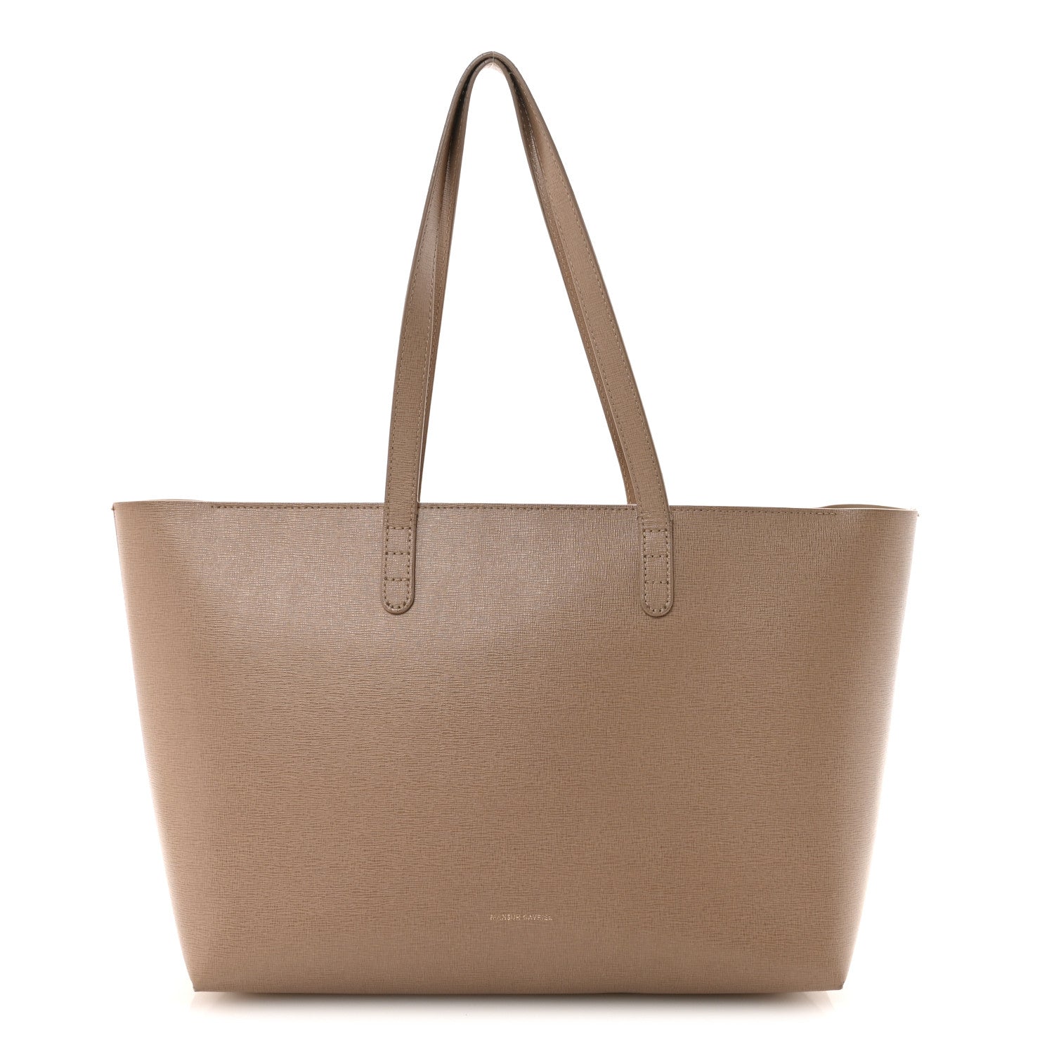 Mansur Gavriel Saffiano Small Zip Tote Beige 1 of 9